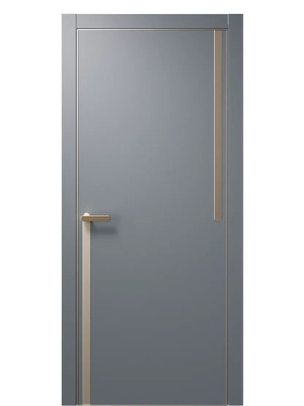 Двери WestStyle  "IN М2.3" Альпийская Ночь /молдинг /алюм.кромка  ДГ