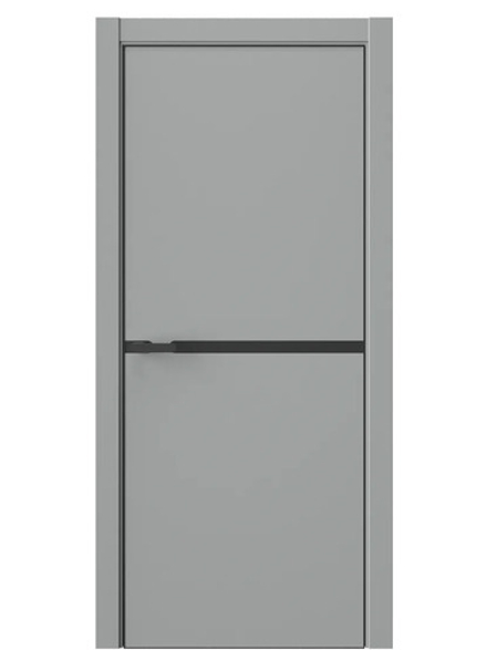 Двери WestStyle  "IN М1" Серая Гавань /молдинг /алюм.кромка  ДГ