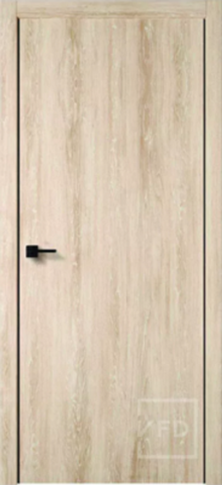 Межкомнатные двери ВФД "URBAN Z" Sand Vellum/BLACK Edge/BE (черный молдинг/черная кромка)
