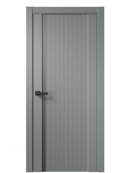 Двери WestStyle F30 F Морская галька /Зеркало сатин графит  ДО