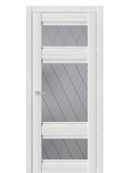 Двери WestStyle  "ChЕ 10" Клен Айс/ графит сатинат  ДО