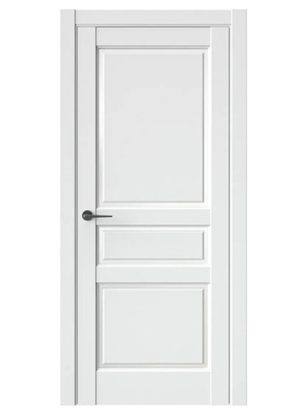 Двери WestStyle  LVT 5 Белая Вуаль/ Белое Сатинат ДО