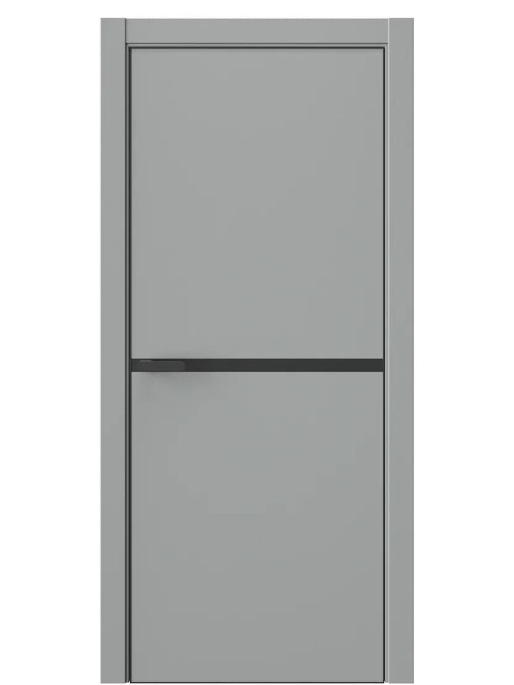 Двери WestStyle  "IN Flain 5" Серая Гавань /молдинг /алюм.кромка  ДГ