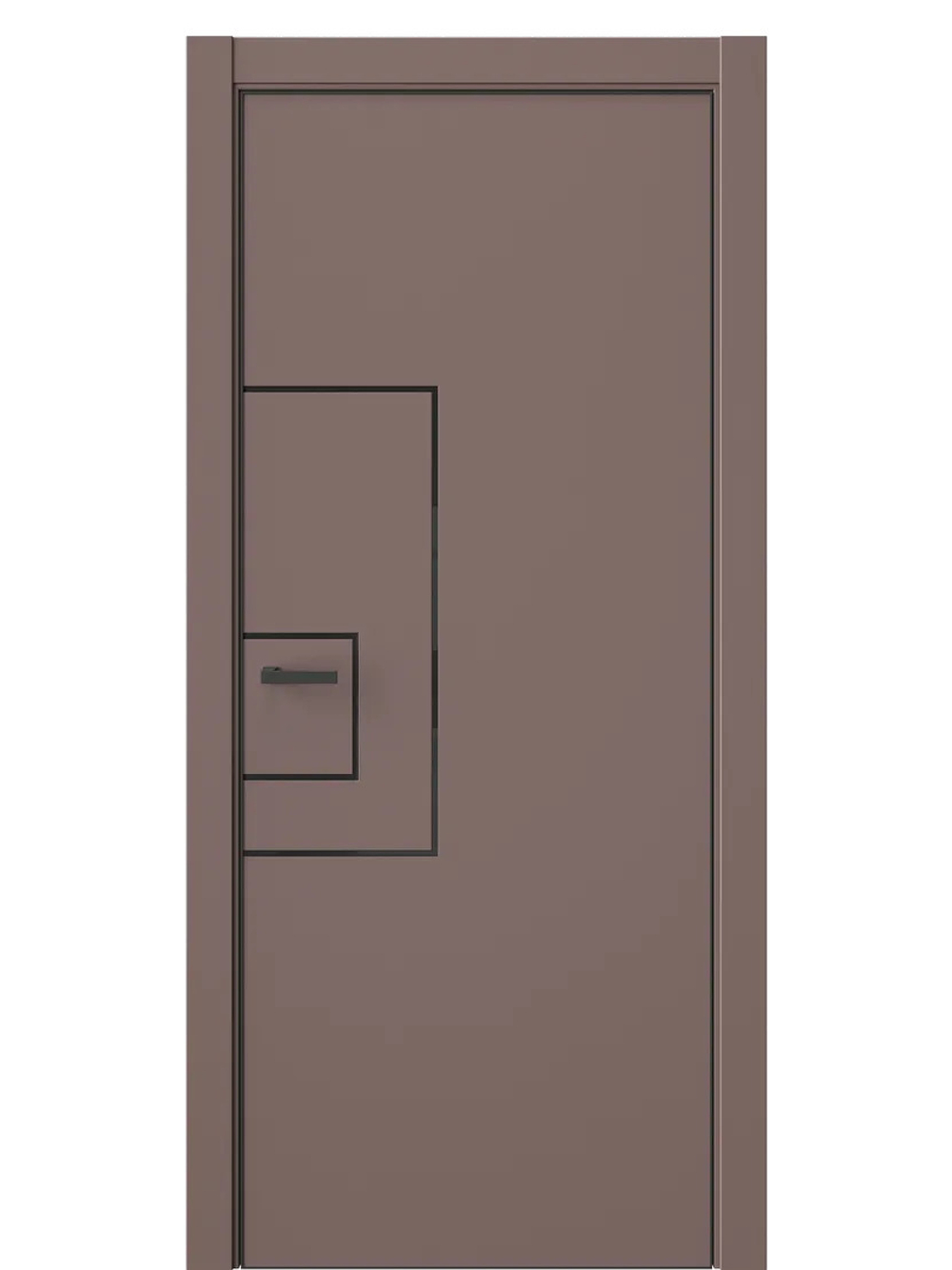 Двери WestStyle  "IN 41" Милкшейк /алюм.кромка  ДГ