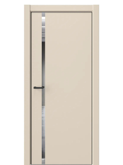 Двери WestStyle  "IN 36" Лазурный Песок /Зеркало /алюм.кромка  ДО