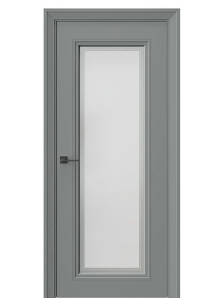 Двери WestStyle Eliss 2 Морская галька /белое сатинат  ДО