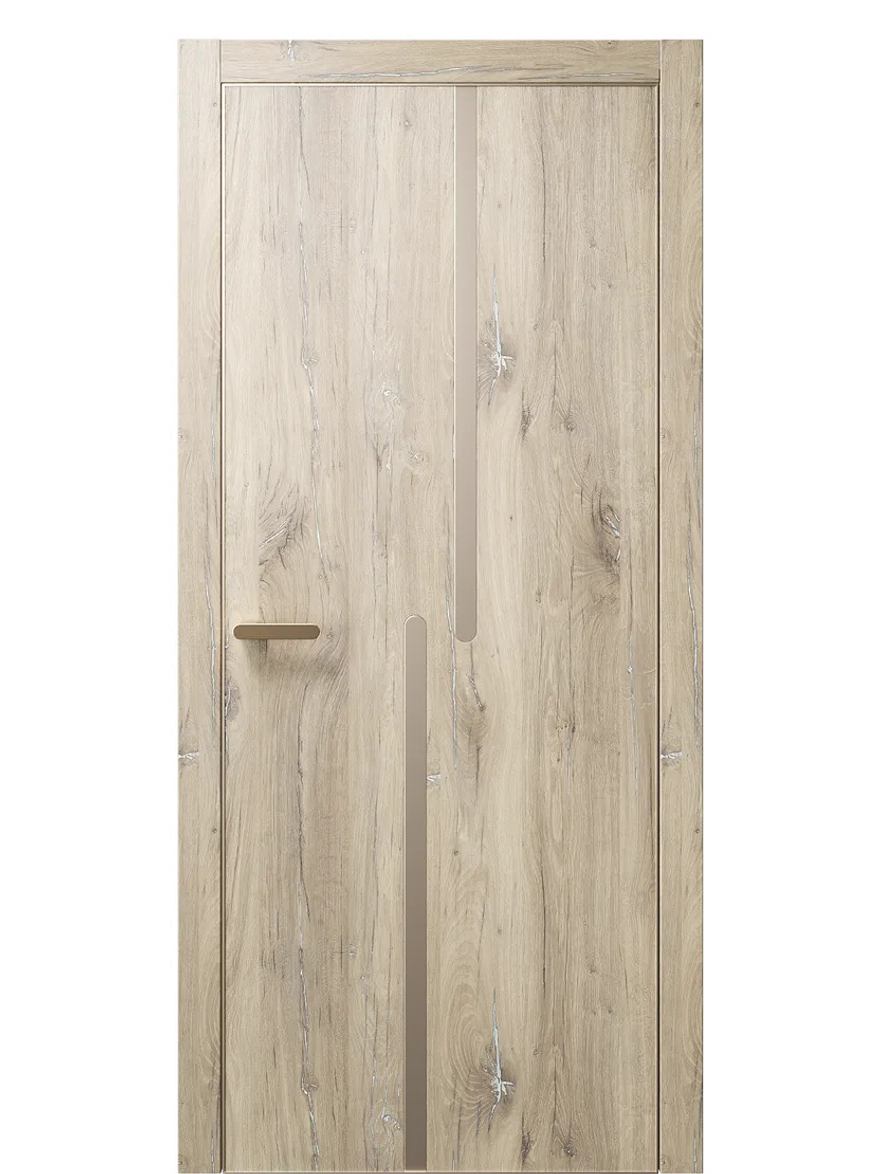 Двери WestStyle  "IN М2.2" Дуб Мехико /молдинг /алюм.кромка  ДГ