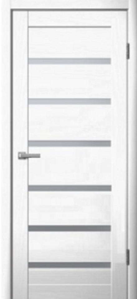 Межкомнатные двери царговые ЦДО 104 Белый Софт / Сатин  ДО