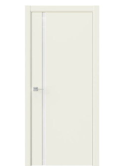 Двери WestStyle  "IN 36" EmLayer Бежевый /Аляска Lacobel /алюм.кромка  ДО