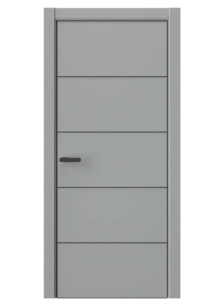 Двери WestStyle  "IN 27" Серая Гавань /алюм.кромка  ДГ