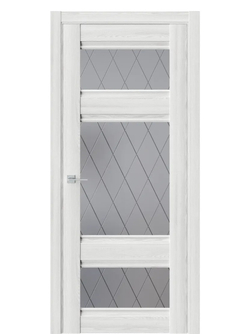 Двери WestStyle  "ChЕ 10" Клен Айс/ графит сатинат  ДО