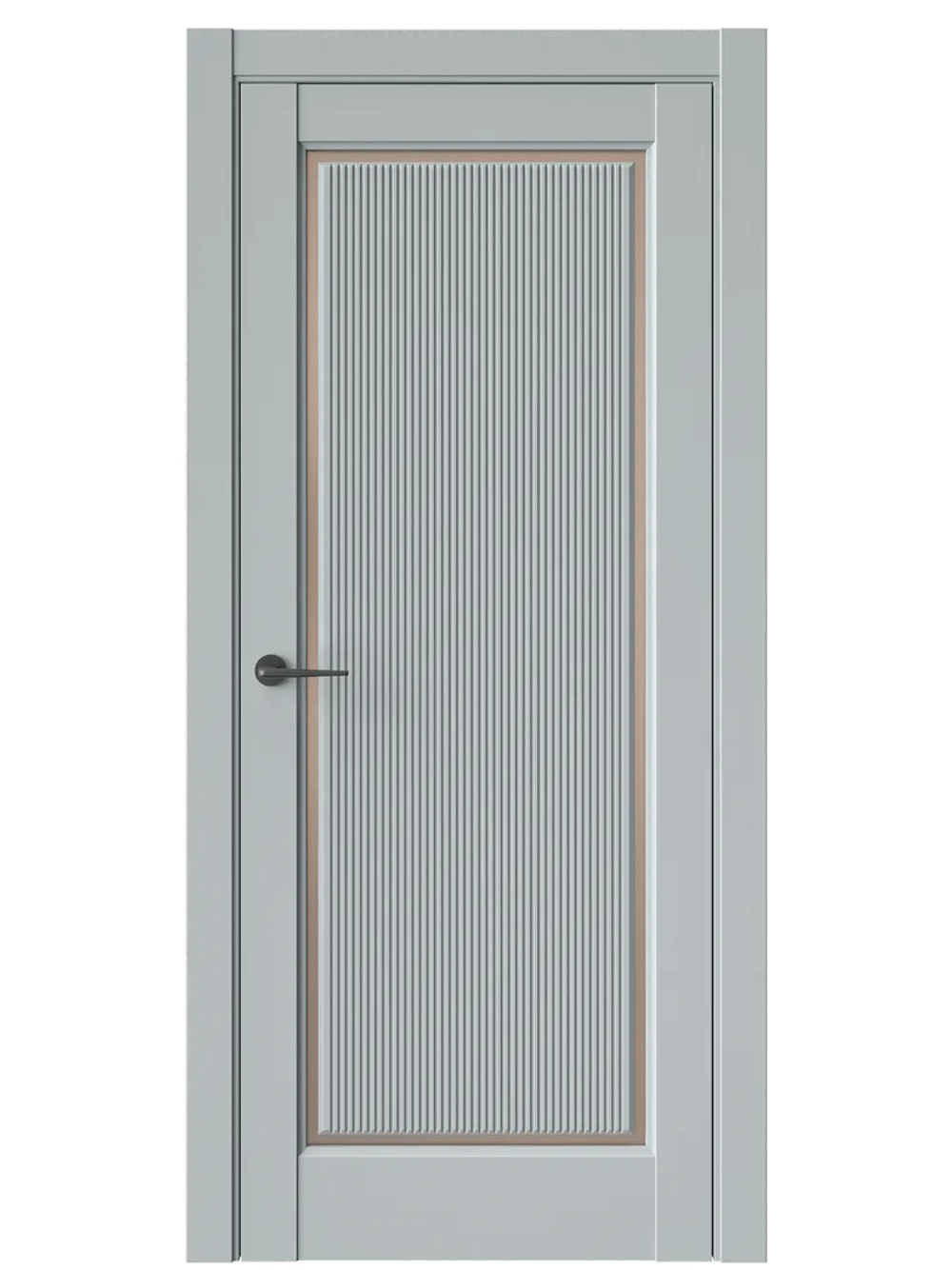 Двери WestStyle  LVT 1 FL Платиновый Дым/ Бронза Сатинат ДО