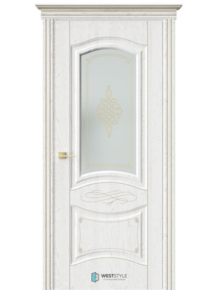 Двери WestStyle  Лаура  Белый/ сатинат матовое  ДО