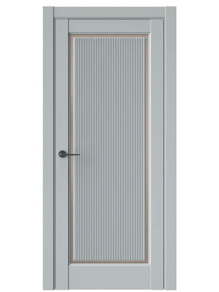 Двери WestStyle  LVT 1 FL Платиновый Дым/ Бронза Сатинат ДО