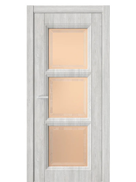 Двери WestStyle  Demiss 6  Дуб Оксфорд / бронза сатинат ДО