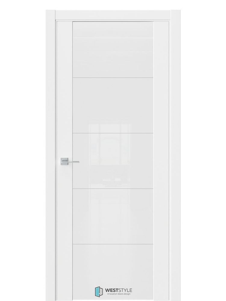 Двери WestStyle Е7  Emlayer белый/ БелоеТриплекс/ ст.1 ДО
