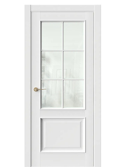 Двери WestStyle En 6 Emlayer белый / Кризет  ДО