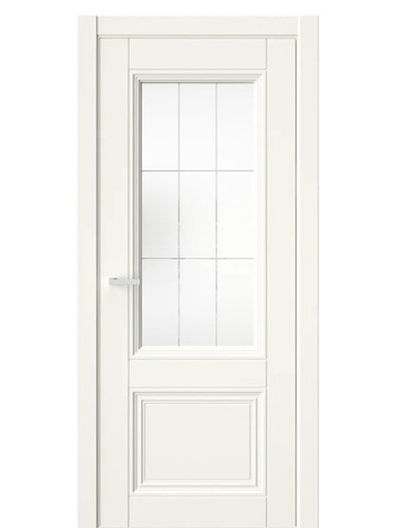 Двери WestStyle  Demiss 4  Бежевый / белое сатинат ДО