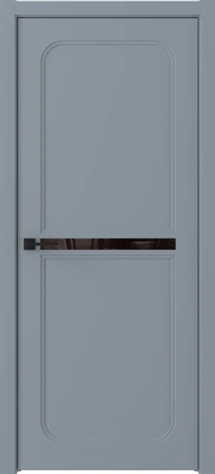 Двери Universe "Персей 9  Modern (вставка лакобель черное)