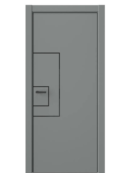 Двери WestStyle  "IN 41" Морская Галька /алюм.кромка  ДГ