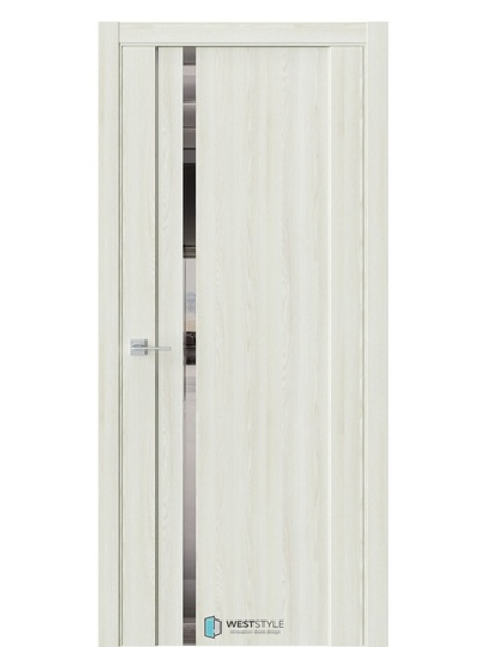 Двери WestStyle F31 Клён крем /Зеркало графит  ДО