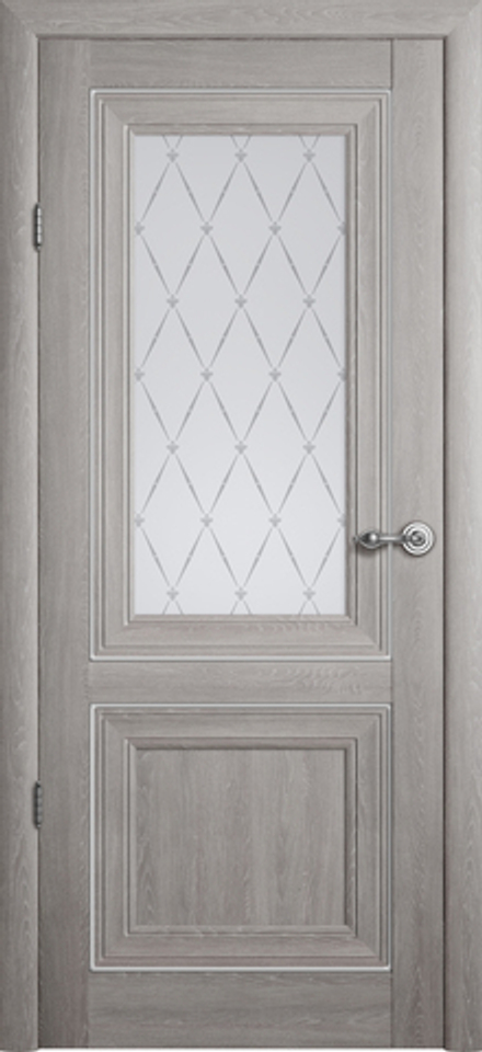 Межкомнатные двери ALBERO  "Прадо" Платина (ДО) Мателюкс Гранд