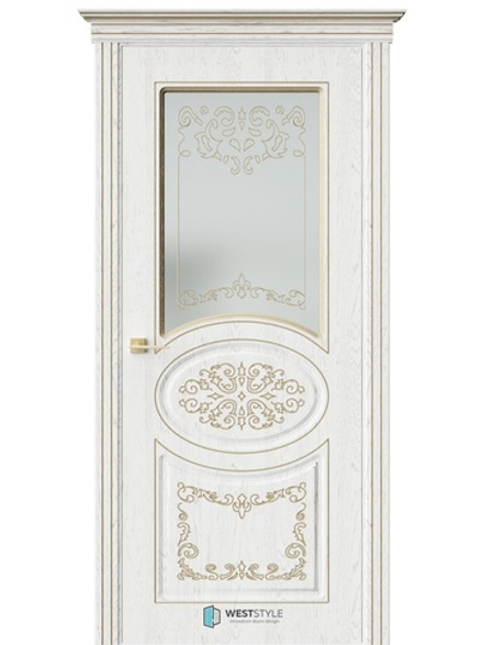 Двери WestStyle  Президент 3  Белый/ сатинат матовое  ДО