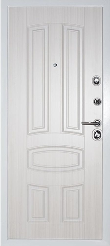 Сейф-двери сударь мд-42 сандал серый/сандал белый