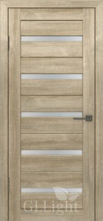 Межкомнатные двери ВФД GL Light 7 Дуб мокко/Сатинат матовое (ДО)