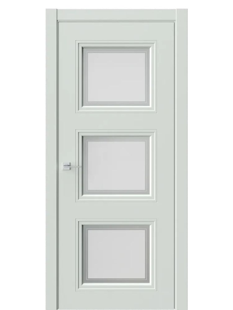 Двери WestStyle Eliss 6 RAL 7038 /белое сатинат  ДО