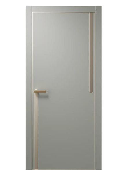 Двери WestStyle  "IN М2.3" Морская Галька /молдинг /алюм.кромка  ДГ