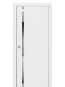 Двери WestStyle  "IN 36" Дуб Винта /Зеркало /алюм.кромка ДО