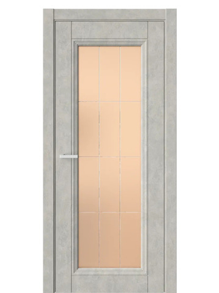 Двери WestStyle  Demiss 2  Бетон Смоки / бронза сатинат ДО