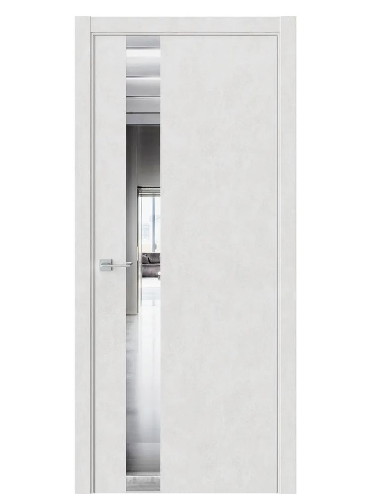 Двери WestStyle "IN 2" Бетон Лайт /Зеркало /алюм.кромка ДО Двери WestStyle "IN 2" Бетон Лайт /Зеркало /алюм.кромка ДО