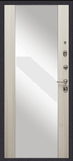 Сейф-двери сударь мд-38 зеркало венге, рис. грация/ сандал белый