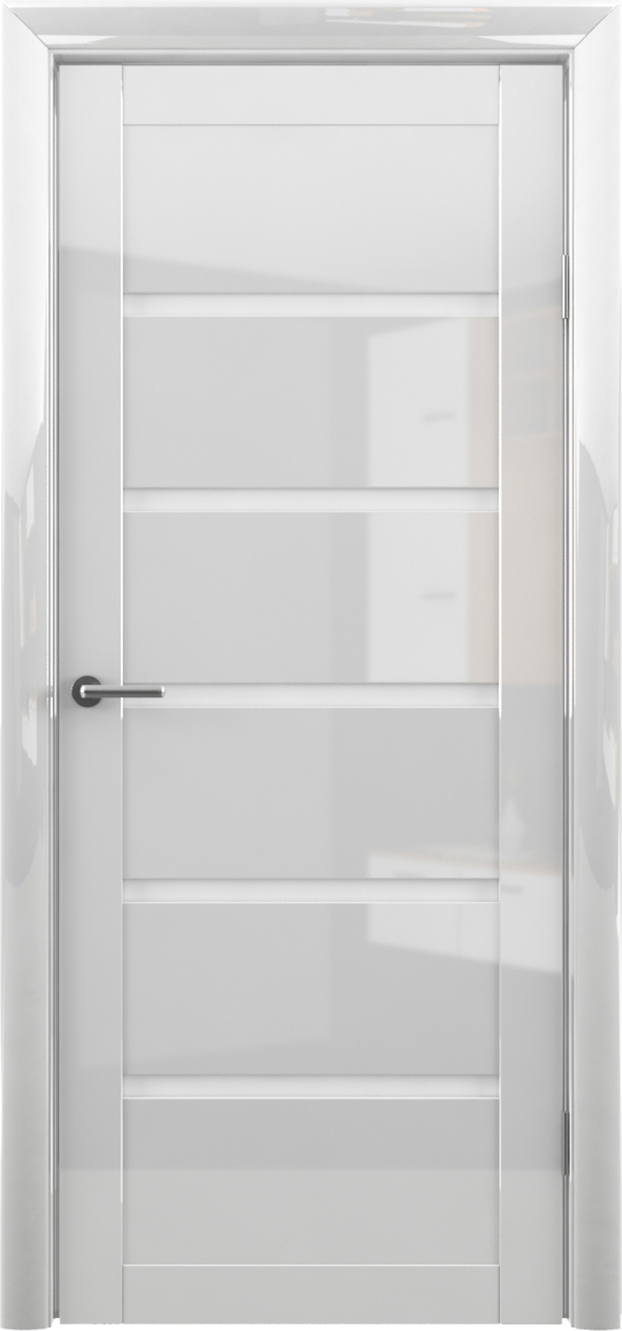 Межкомнатные двери ALBERO "ВЕНА" Глянец Белый/Белый Акрилат (ДО)
