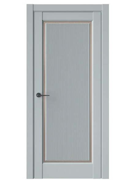 Двери WestStyle  LVT 1 FL Платиновый Дым/ Бронза Сатинат ДО