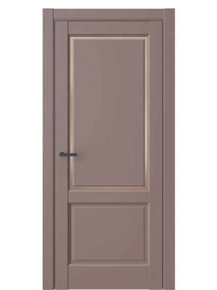 Двери WestStyle  LVT 3Е Милкшейк/ Бронза Сатинат ДО