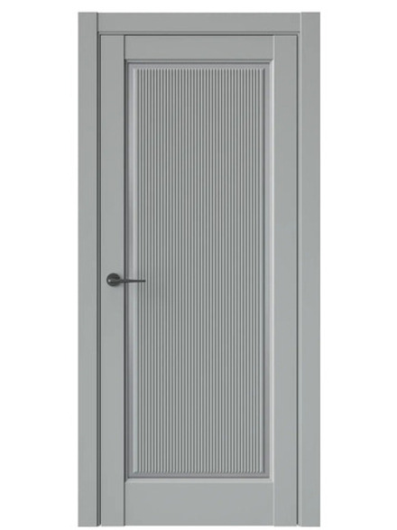 Двери WestStyle  LVT 1 FL Серая Гавань/ Графит Сатинат ДО