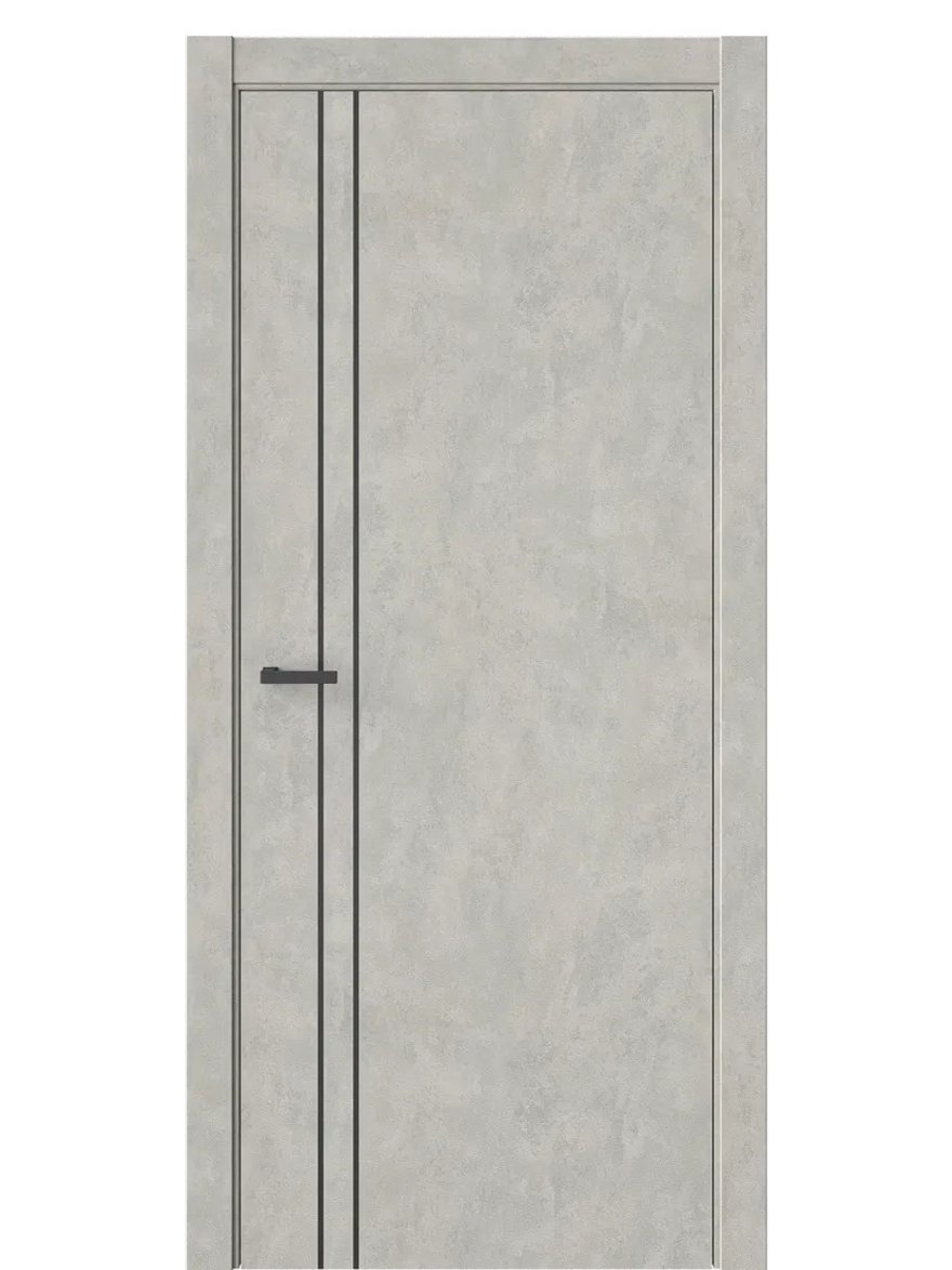 Двери WestStyle  MODERNO 40 Бетон Смоки /молдинг  ДГ