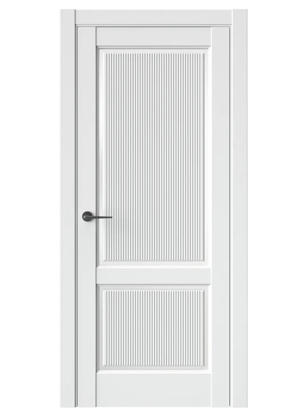 Двери WestStyle  LVT 3 FL Белая Вуаль/ Белое Сатинат ДО