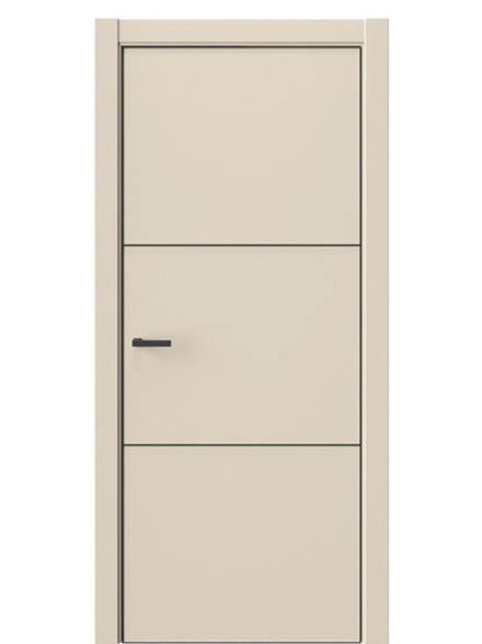 Двери WestStyle  "IN 26" Лазурный Песок /алюм.кромка  ДГ