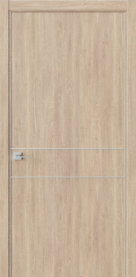 Межкомнатные двери WestStyle "IN 20" Брандо/Черный молдинг/Черная AL кромка ДГ