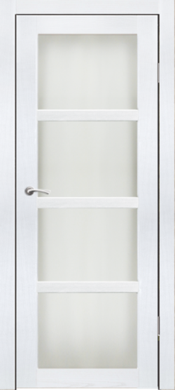 Межкомнатные двери SYNERGY "Трио" Ясень снежный (Сатинат матовое)