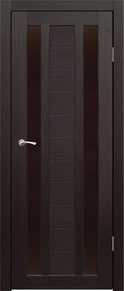 Двери SYNERGY "Фиеста" Венге (Лакобель черное)