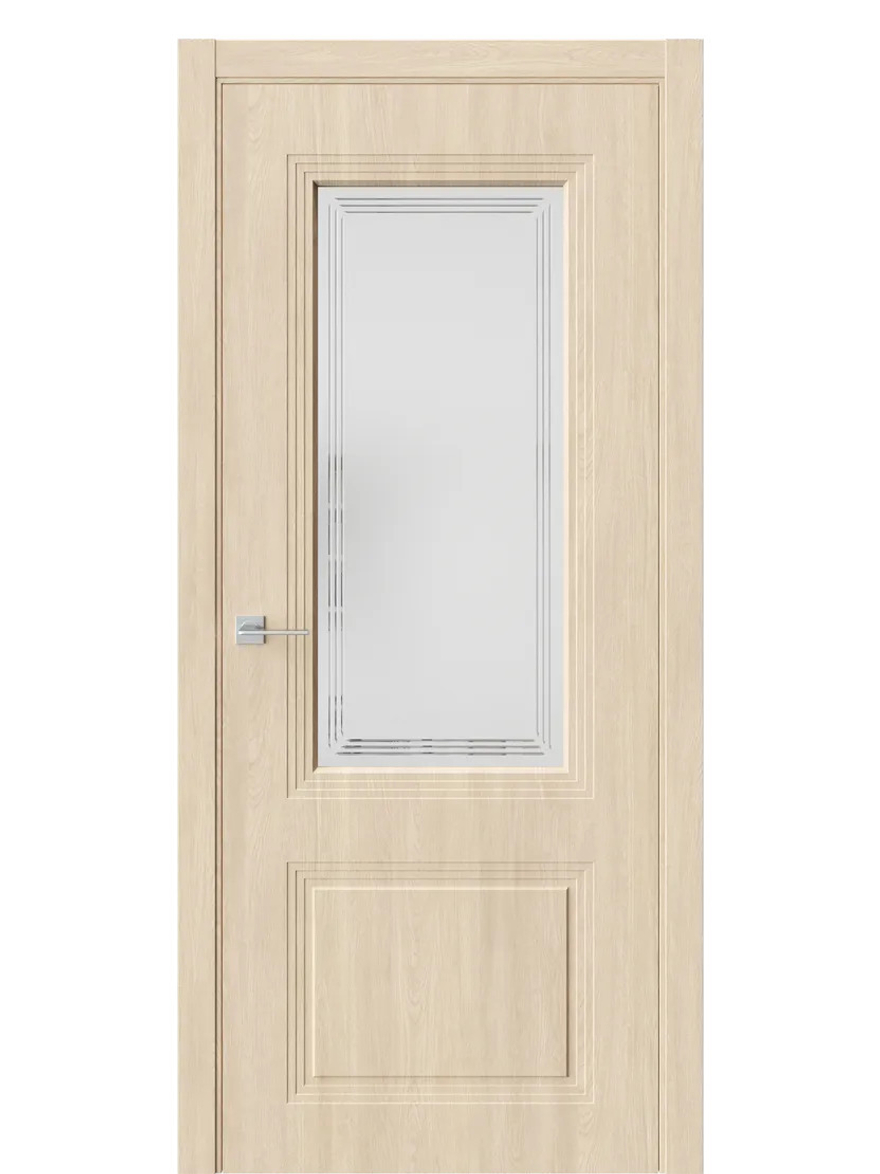 Двери WestStyle  Monte 4 Сенди /Белое Сатинат ДО