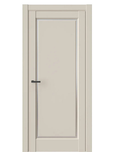 Двери WestStyle  LVT 1 Лазурный Песок/ Белое Сатинат ДО