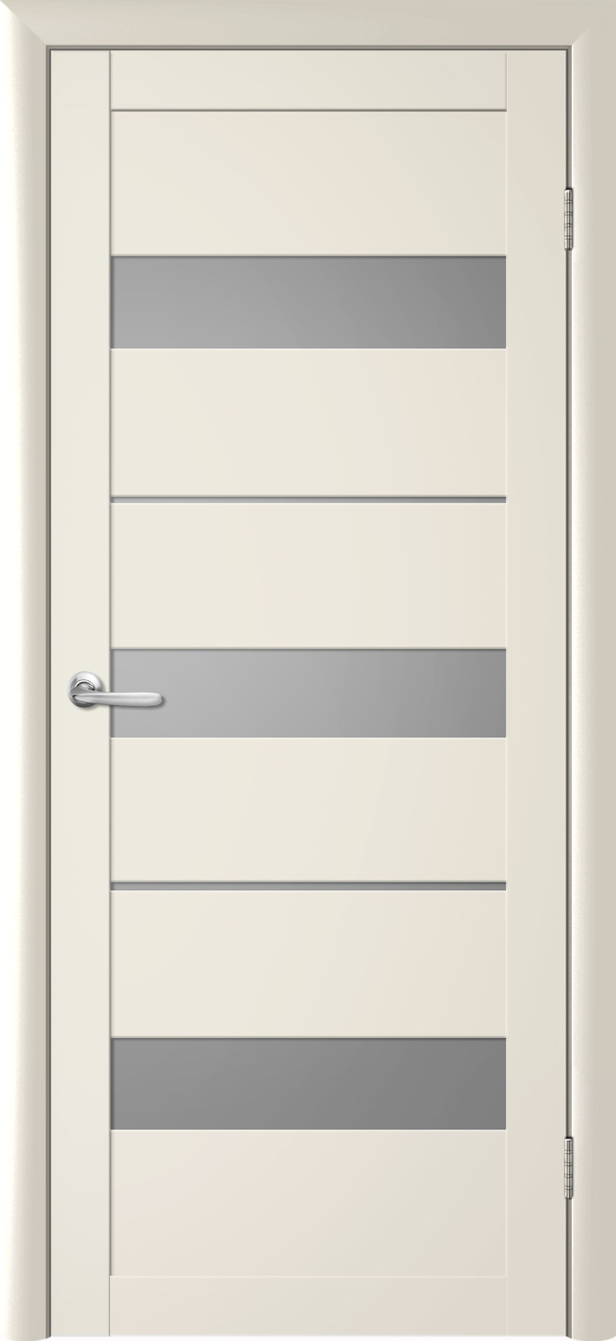 Межкомнатные двери ALBERO "Прага" Ваниль (ДО) Белое матовое
