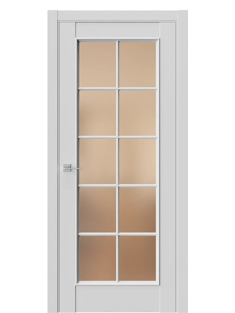 Двери WestStyle En 2 Emlayer серый / Бронза Сатинат  ДО