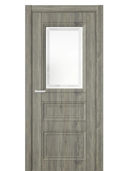 Двери WestStyle  Demiss 12  Дуб Эссе / белое сатинат ДО